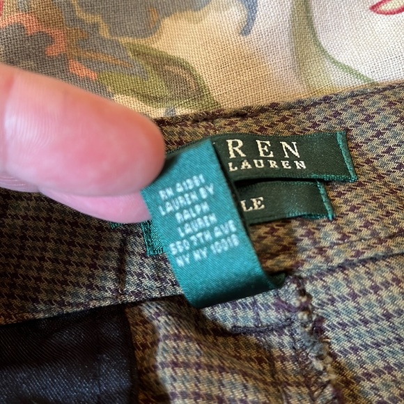 RALPH LAUREN Size 14 Plaid Cotton Stretch Academic Equestrian Preppy ADELLE NEW - Picture 10 of 16